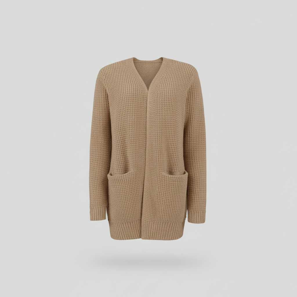 Gray Long Cardigan | Women's Cozy Knitted Sweater 7