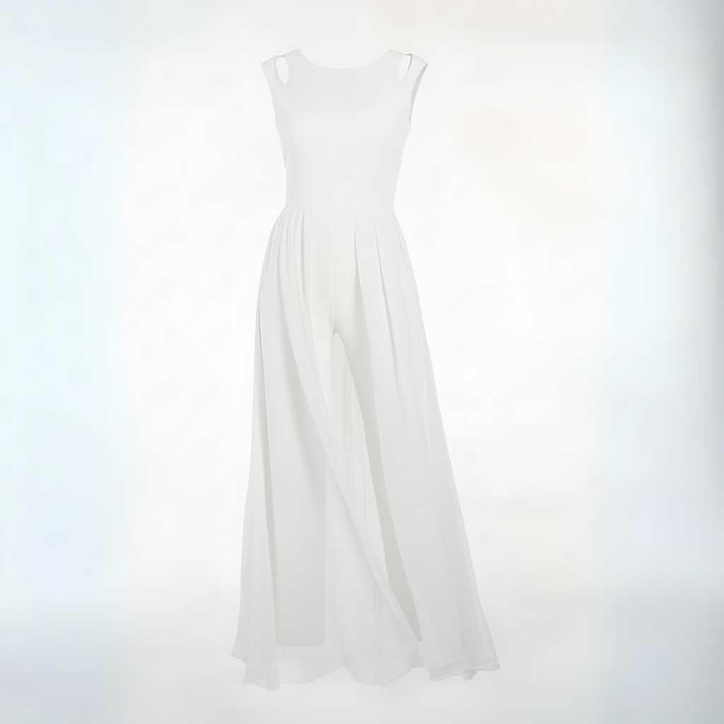 Black Sleeveless Wide Leg Jumpsuit | Women's Casual Outfit 6