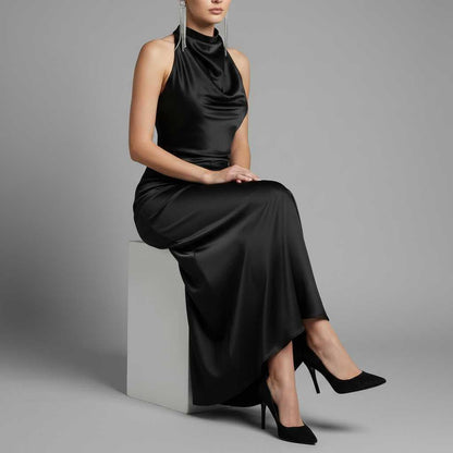 Elegant Halter Midi Dress | Evening Dress for Women 2