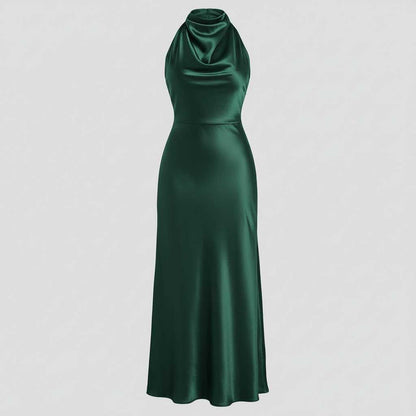 Elegant Halter Midi Dress | Evening Dress for Women 6