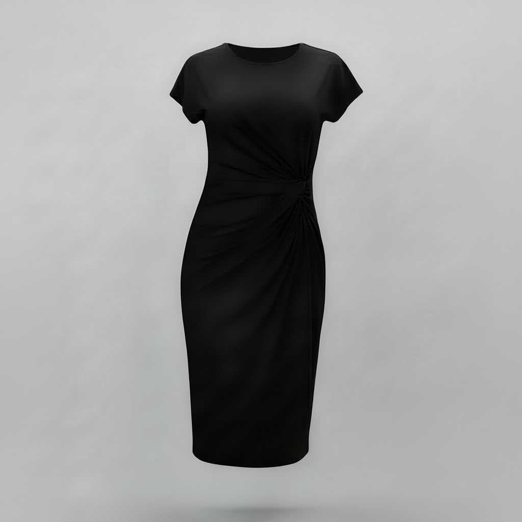 Elegant Midi Dress | Women's Dress for Office Attire 0