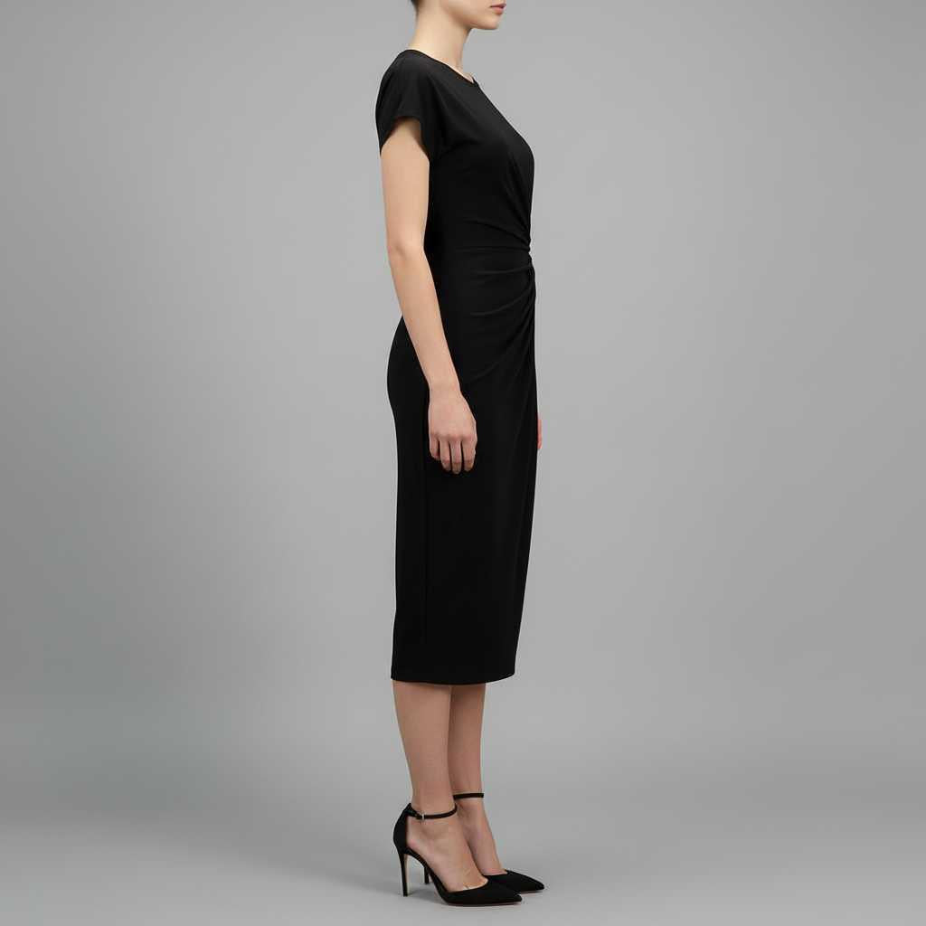Elegant Midi Dress | Women's Dress for Office Attire 2