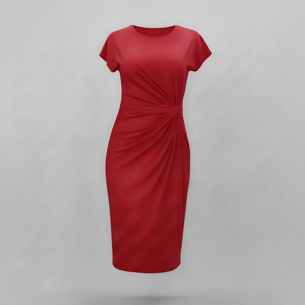 Elegant Midi Dress | Women's Dress for Office Attire 4