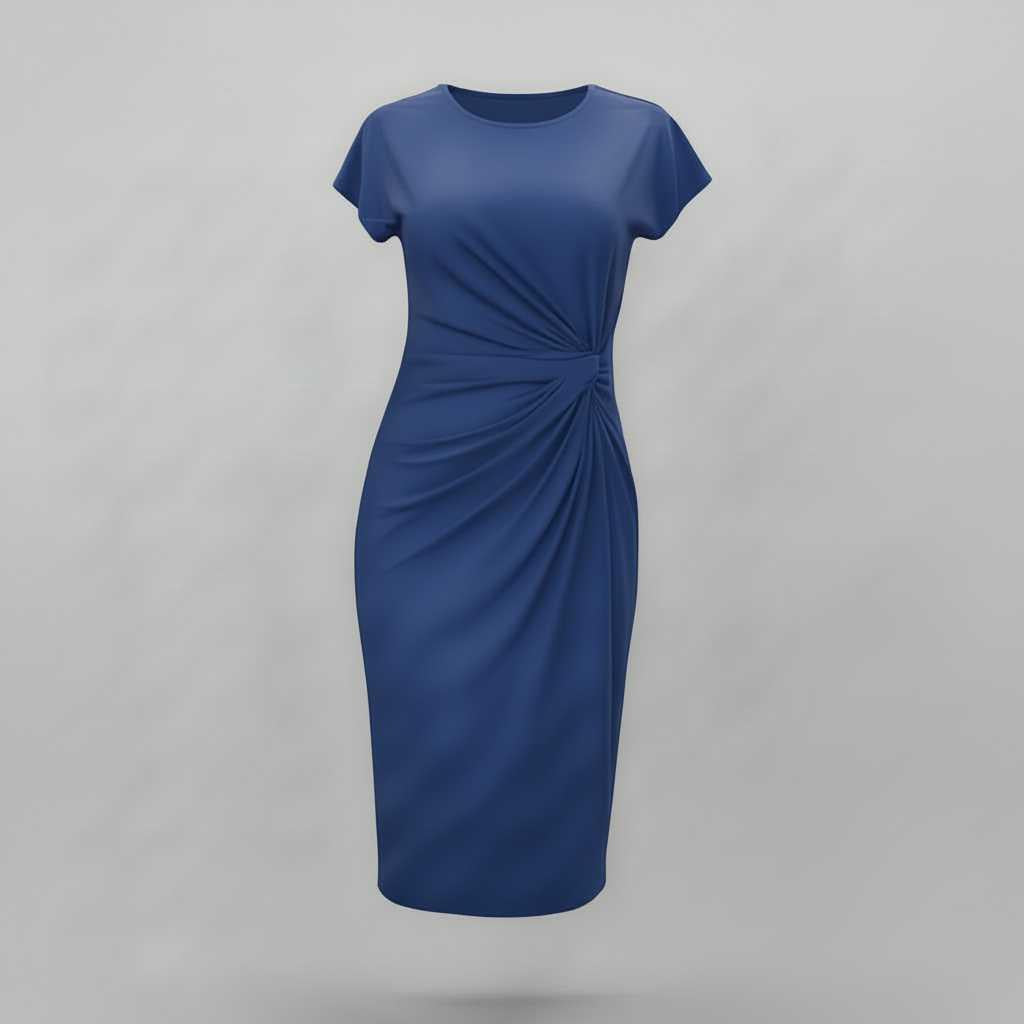 Elegant Midi Dress | Women's Dress for Office Attire 5