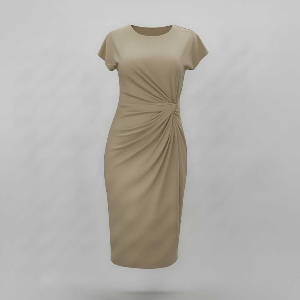 Elegant Midi Dress | Women's Dress for Office Attire 6