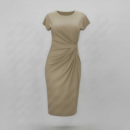 Elegant Midi Dress | Women's Dress for Office Attire 6