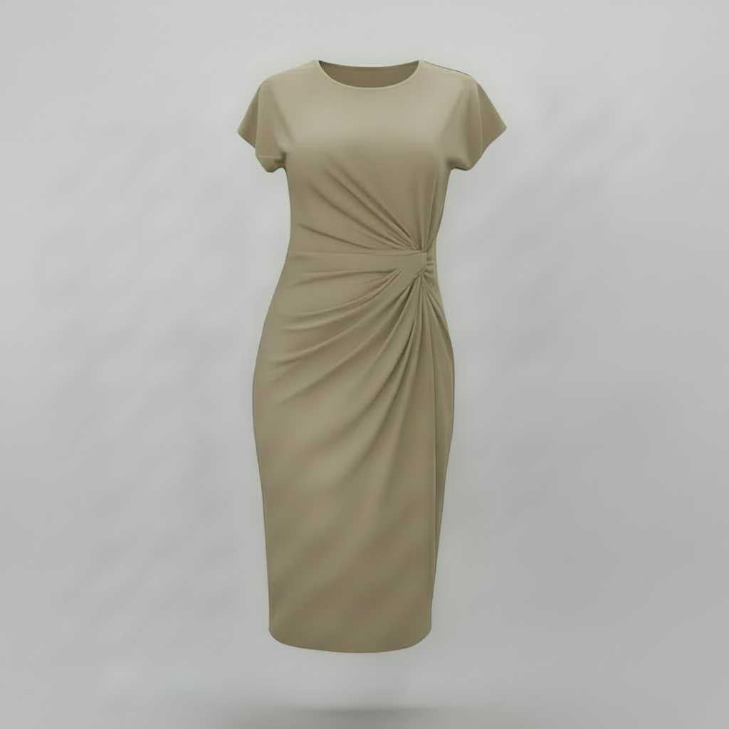 Elegant Midi Dress | Women's Dress for Office Attire 7