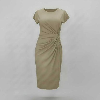 Elegant Midi Dress | Women's Dress for Office Attire 7