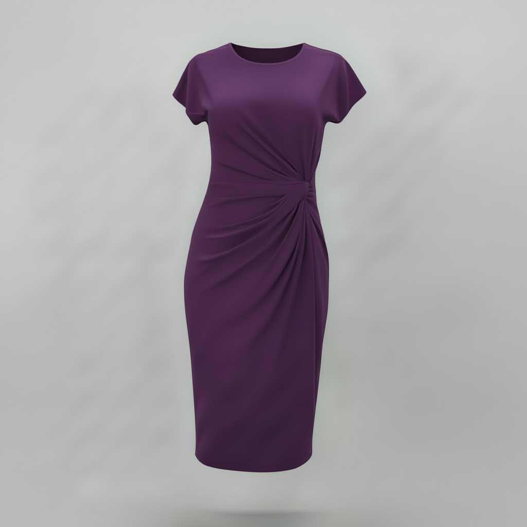 Elegant Midi Dress | Women's Dress for Office Attire 9