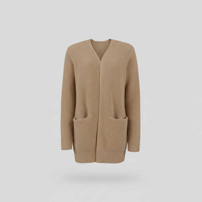 Gray Long Cardigan | Women's Cozy Knitted Sweater 7
