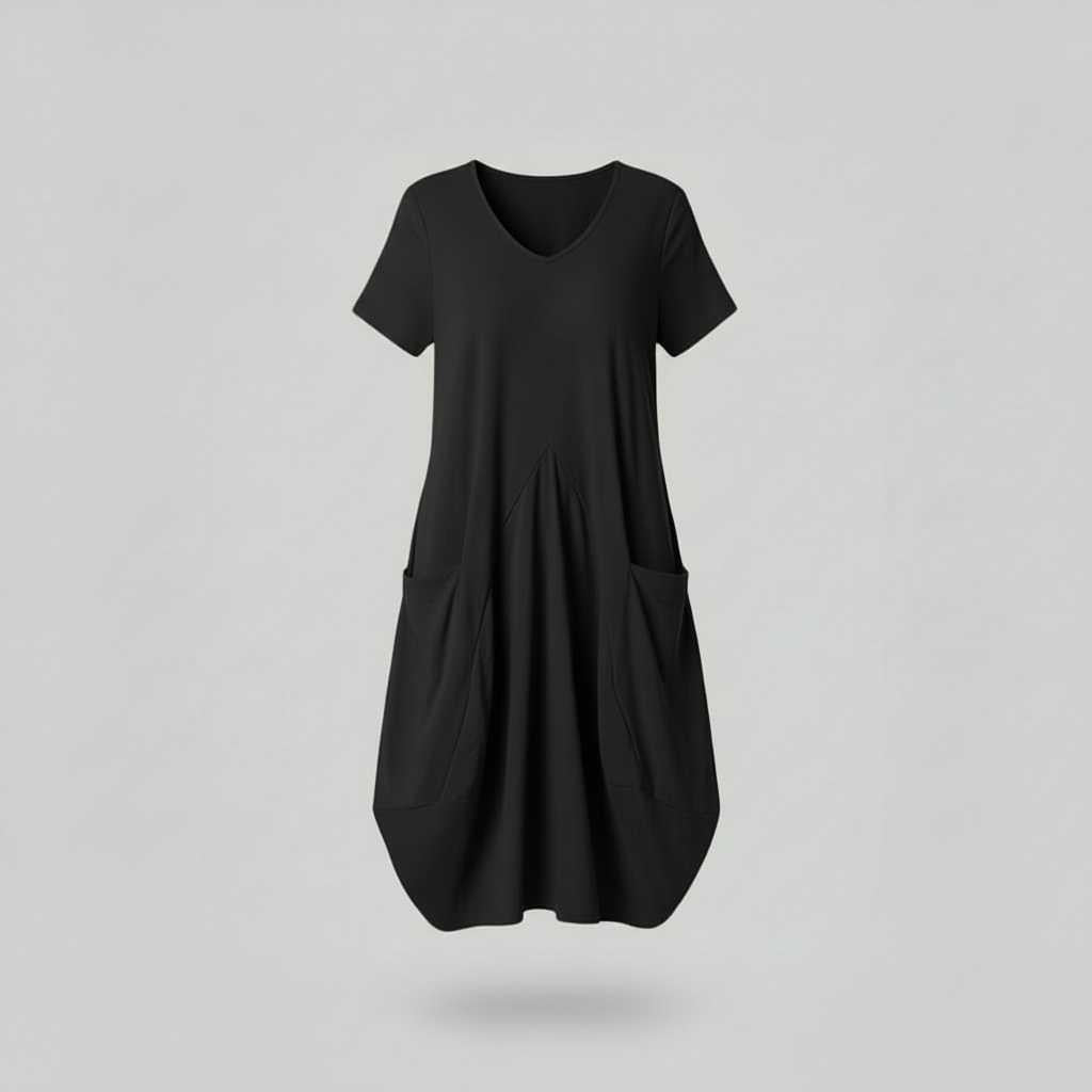 Loose Fit Summer Midi Dress | Women's Dress with Pockets 7