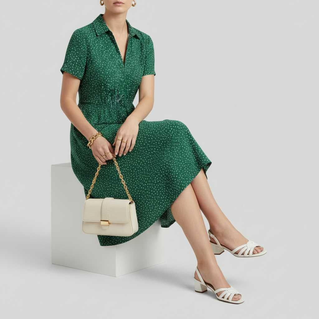 Midi Shirt Dress | Women's Classic and Modern Style 1