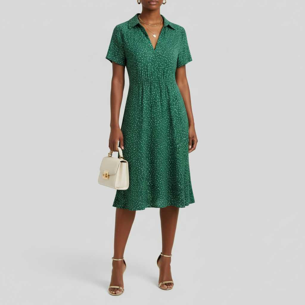 Midi Shirt Dress | Women's Classic and Modern Style 2