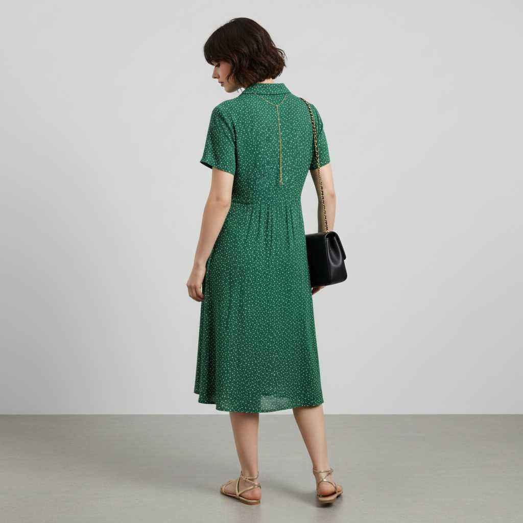 Midi Shirt Dress | Women's Classic and Modern Style 3