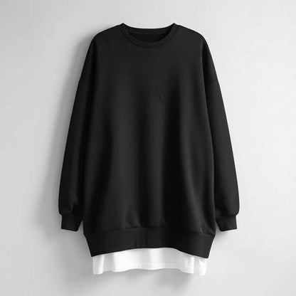 Oversized Black Sweatshirt | Women's Casual Hoodies 0