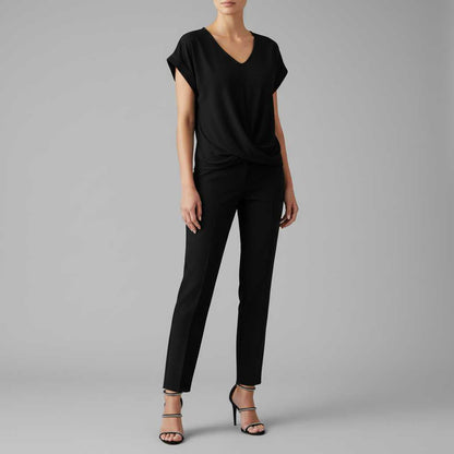 Twisted V-Neck T-Shirt | Women's Casual T-Shirt 1