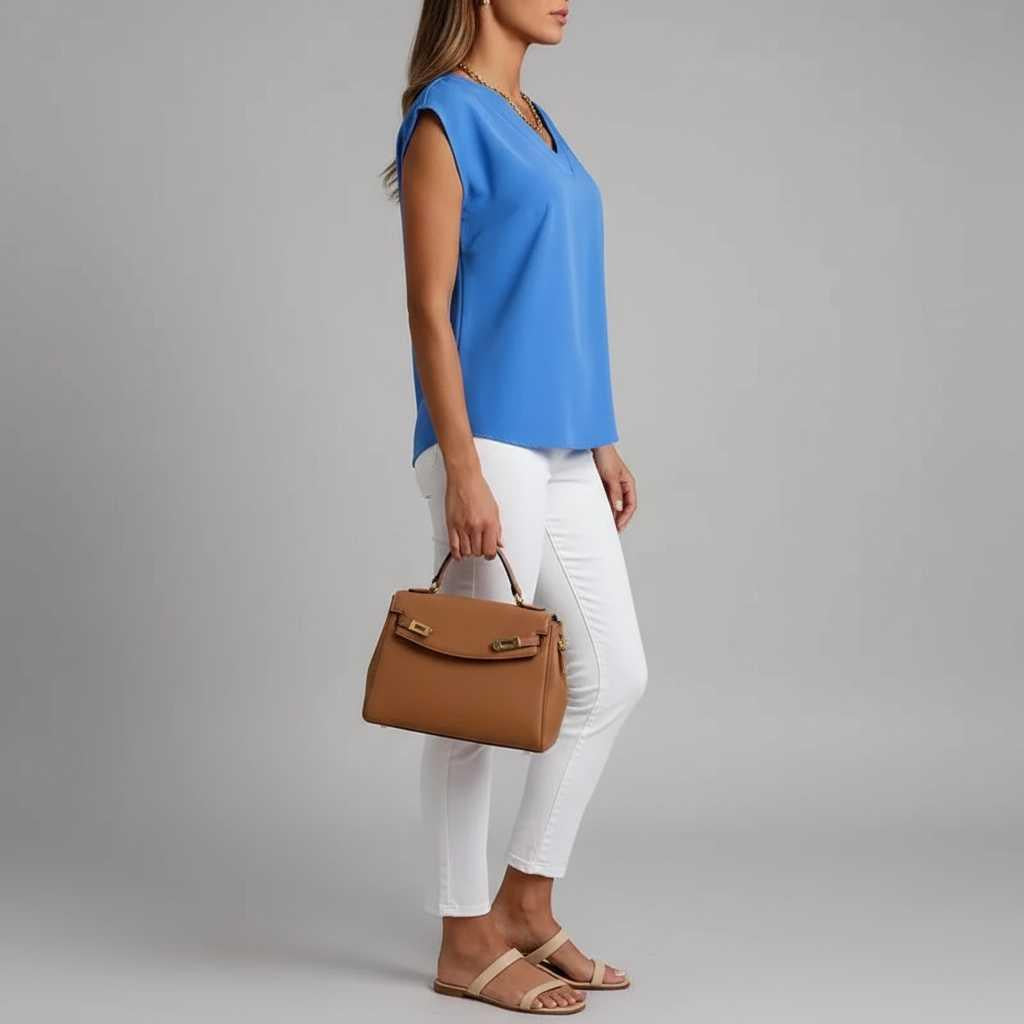 V-Neck Summer Blouse | Women's Blouse for Casual Wear 3