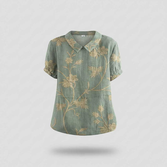 Vintage Floral Blouse | Women's Summer Top 0
